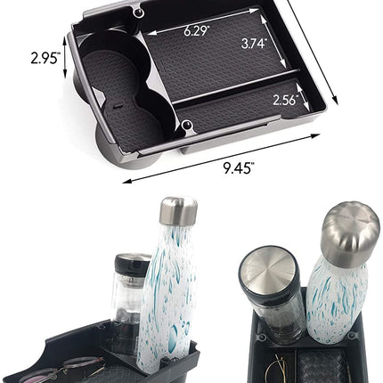 Compatible with Tesla Model S / Model X Armrest Storage Box+Cup Holder