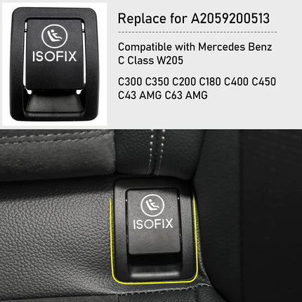 Upgraded For Mercedes Benz Isofix Child Seat Anchor Cover