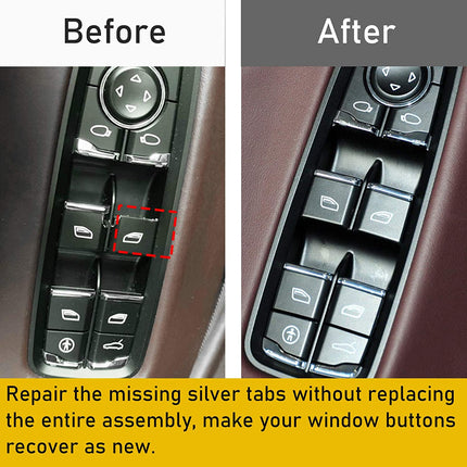 Modified For Porsche Power Window Switch Button Covers