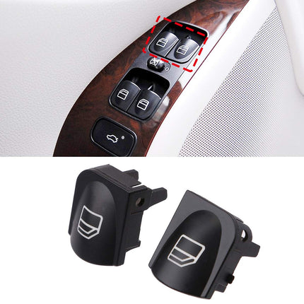 2PCS Driver Window Switch Button Covers for Mercedes Benz