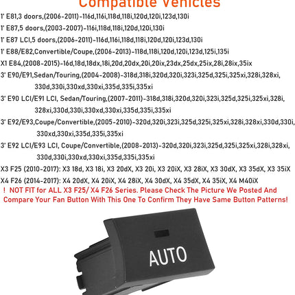 For BMW X5 X6 A/C Climate Control Button Covers | Jaronx