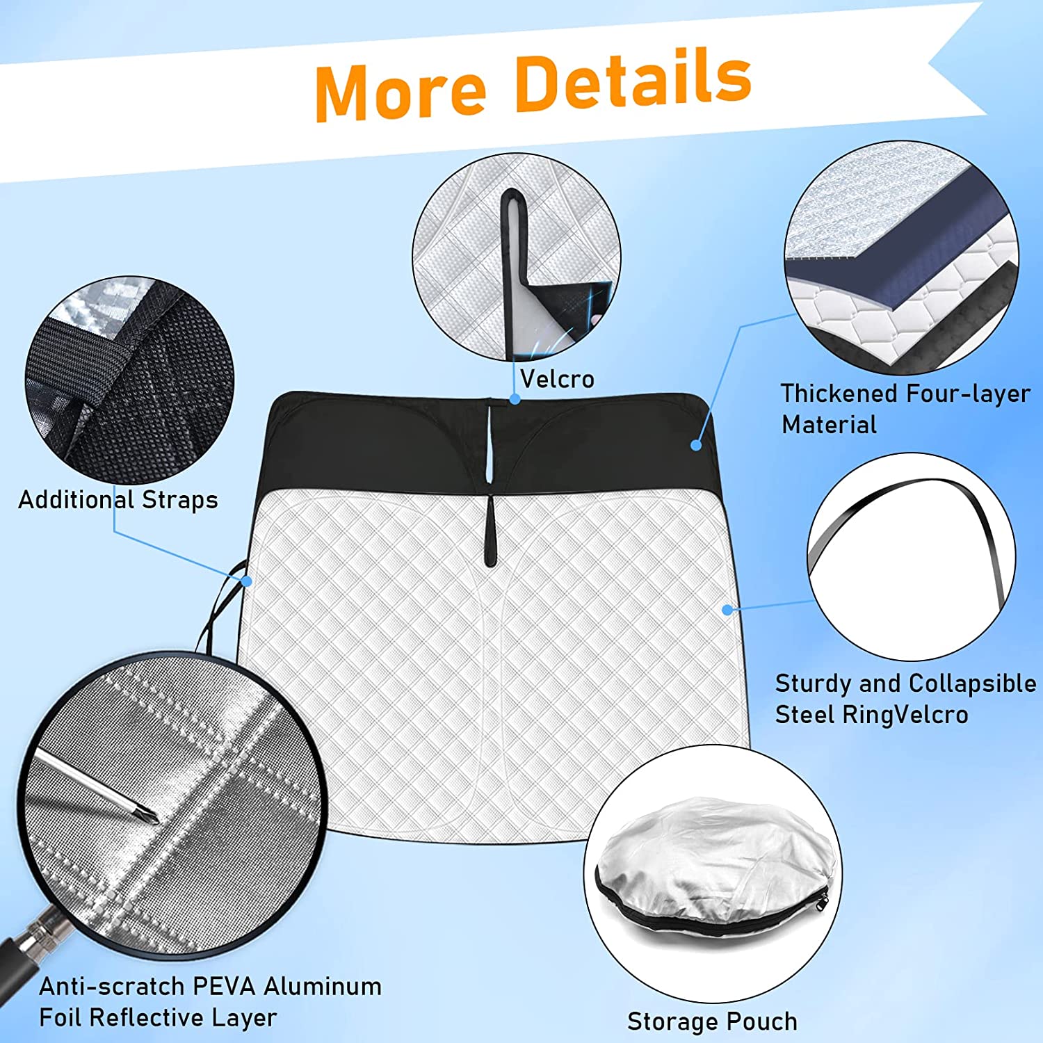 Compatible With Toyota 4Runner Windshield Cover | Jaronx