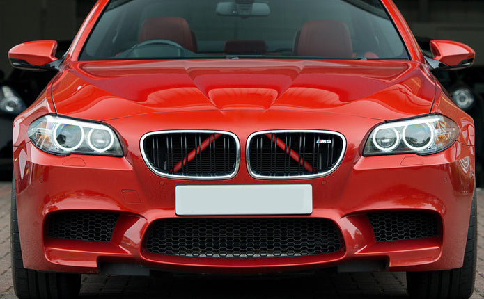 BMW Red Grill Inserts