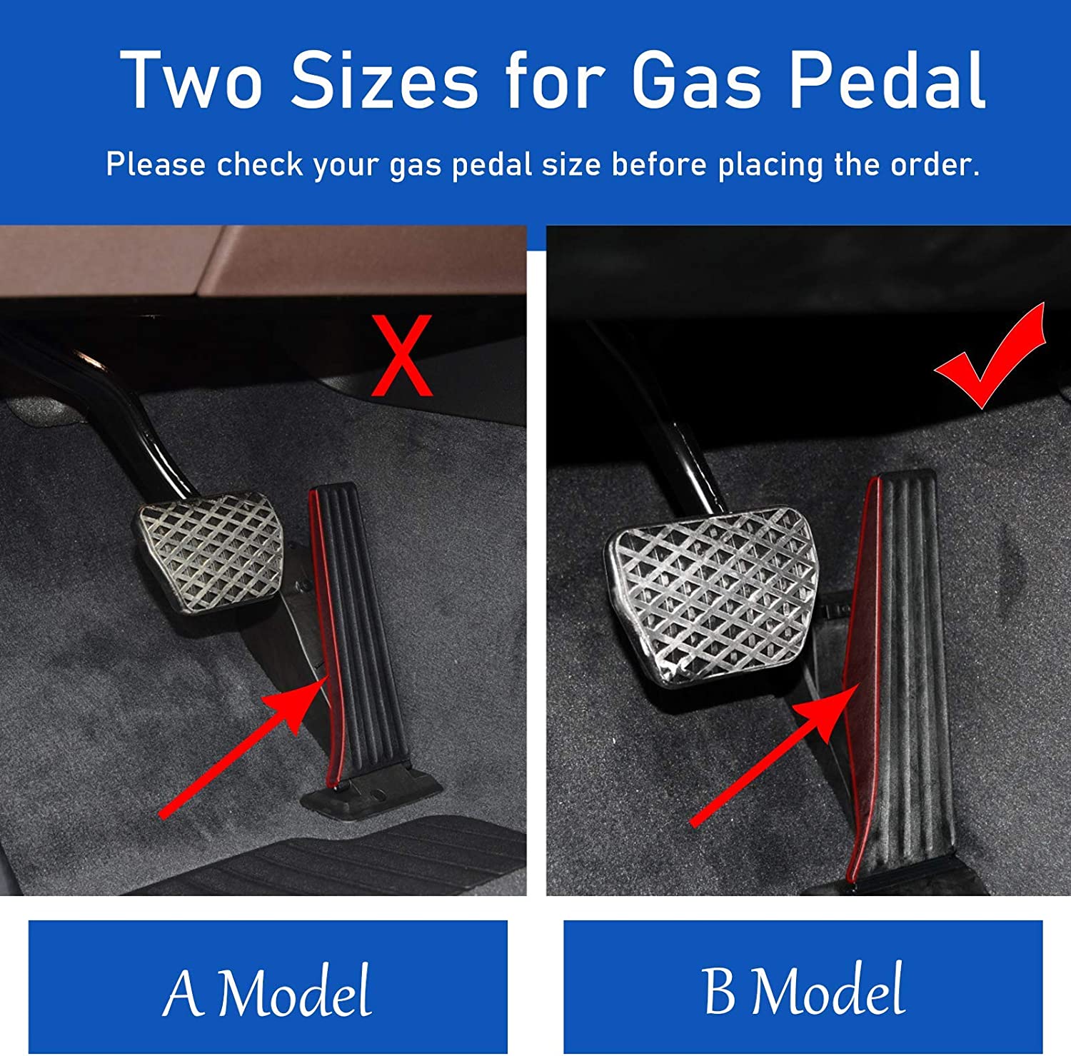 For BMW Gas Pedal and Brake Pedal - A Model - B Model