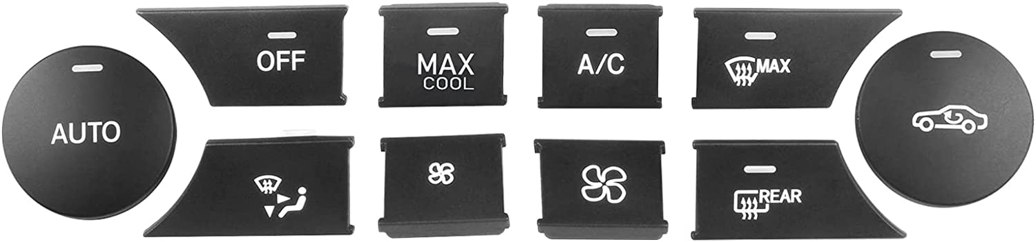 W204 AC Buttons-10PCS Black